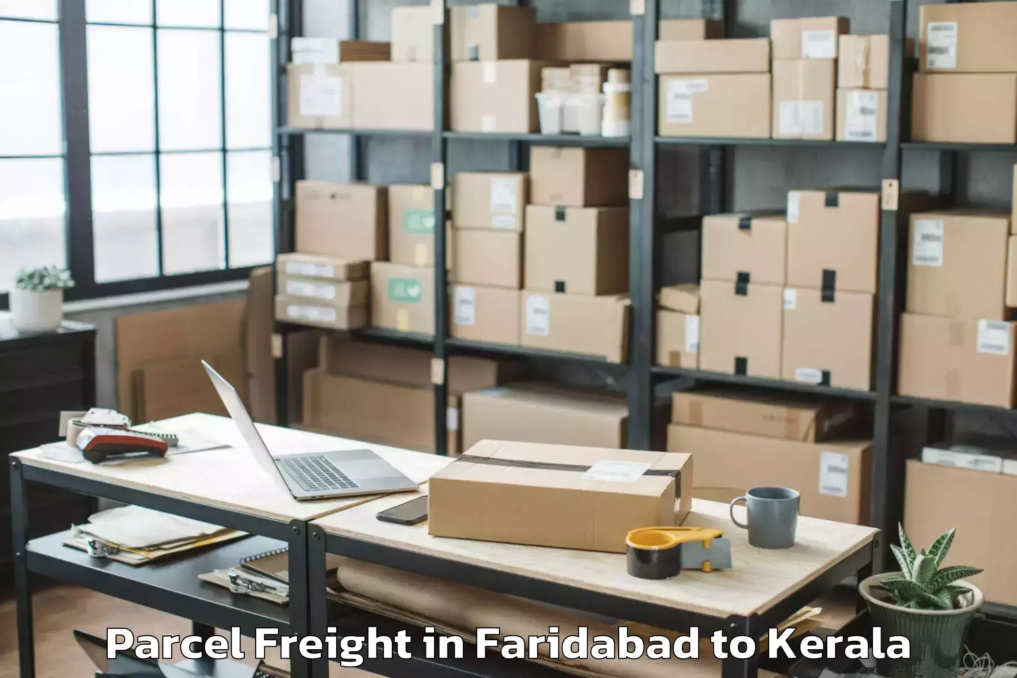 Easy Faridabad to Pandikkad Parcel Freight Booking